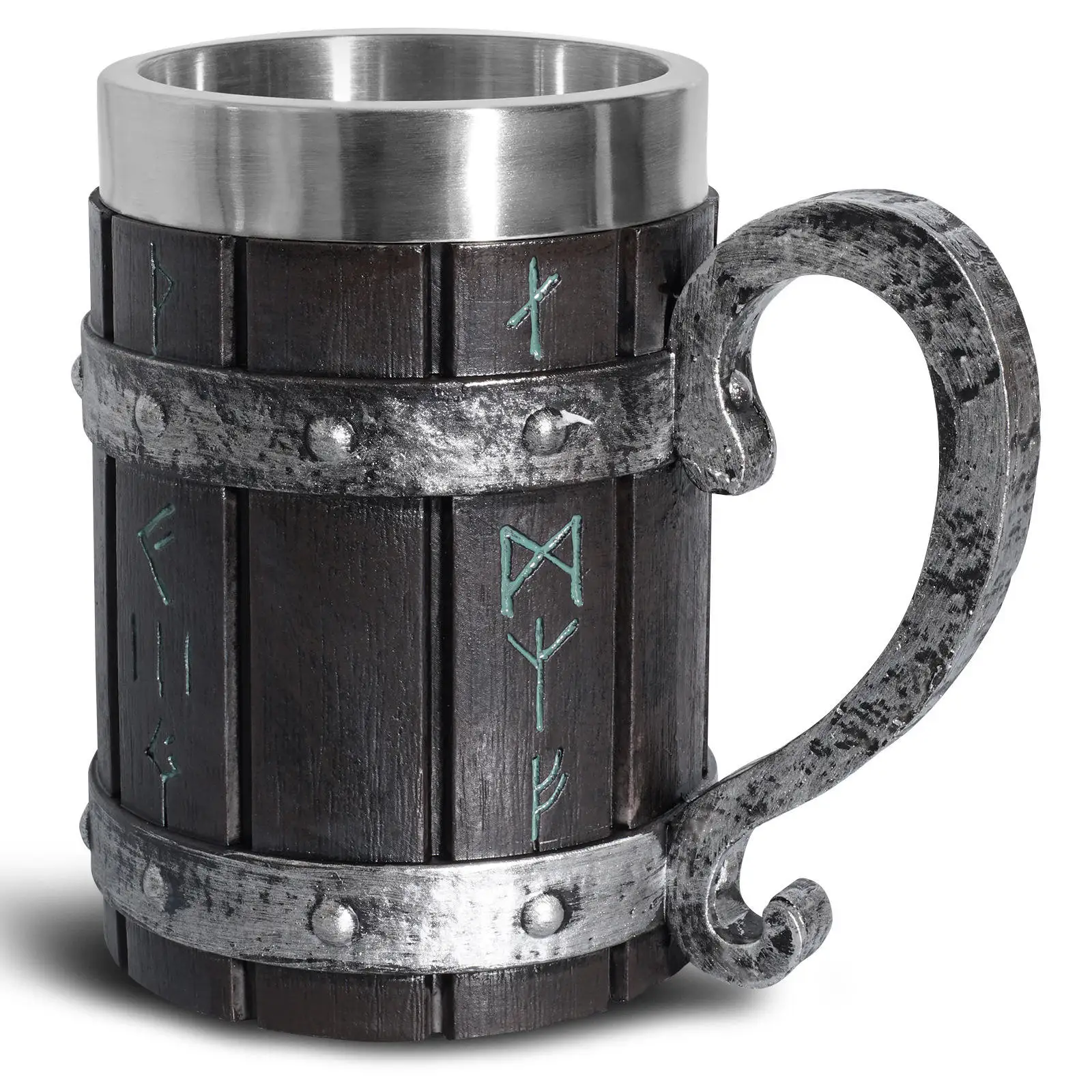 Viking Tree of Life Mug Set VK02 Celtics Thor Beer Mug Collection Resin Novelty Party Wood Barrel Cup Viking Mug Stuff