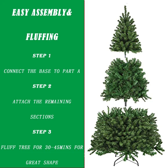 6 Ft Pre Lit Pre Decorated Christmas Tree Pop Up Christmas Tree With