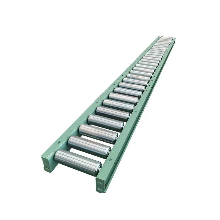 40 feet container load galvanized steel manual roller conveyor-122079