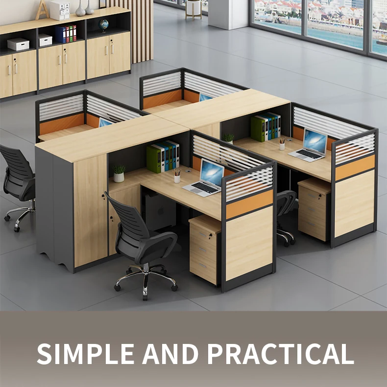 Office Furniture Wooden Office Staff Table Modular Workstation Desk
