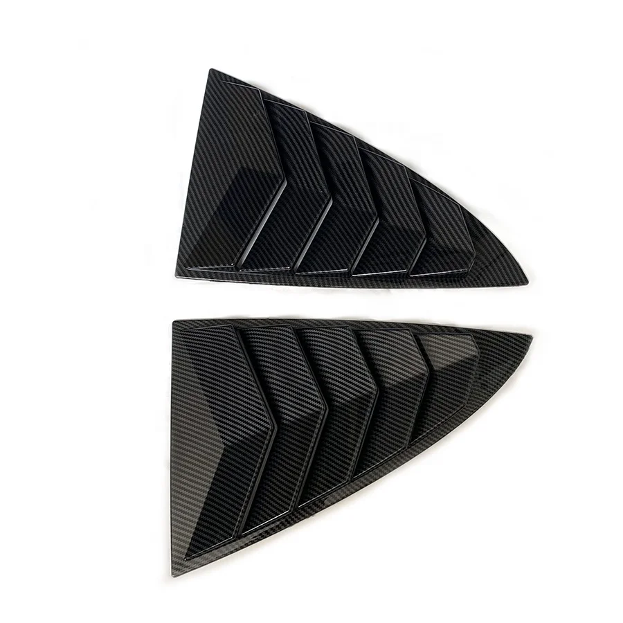 Rear Side Window Louvers for Tesla Model 3 2017-2023 Sport Style Sun Shade Rear Windshield Cover Vents Cool Exterior Decoration