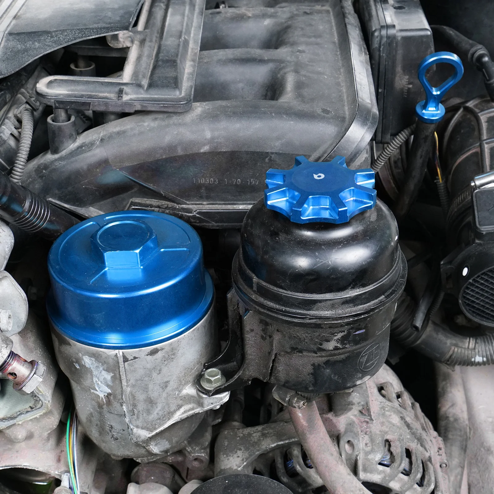 Bevinsee Aluminium N54 N52 N55 N20 M54 M52 Bouchon De Rservoir De  Direction Assiste pour BMW E36 E46 E81 E90 E39 Z4 E82 X1 X3 X5 Z1 Z3 Z4 Z8