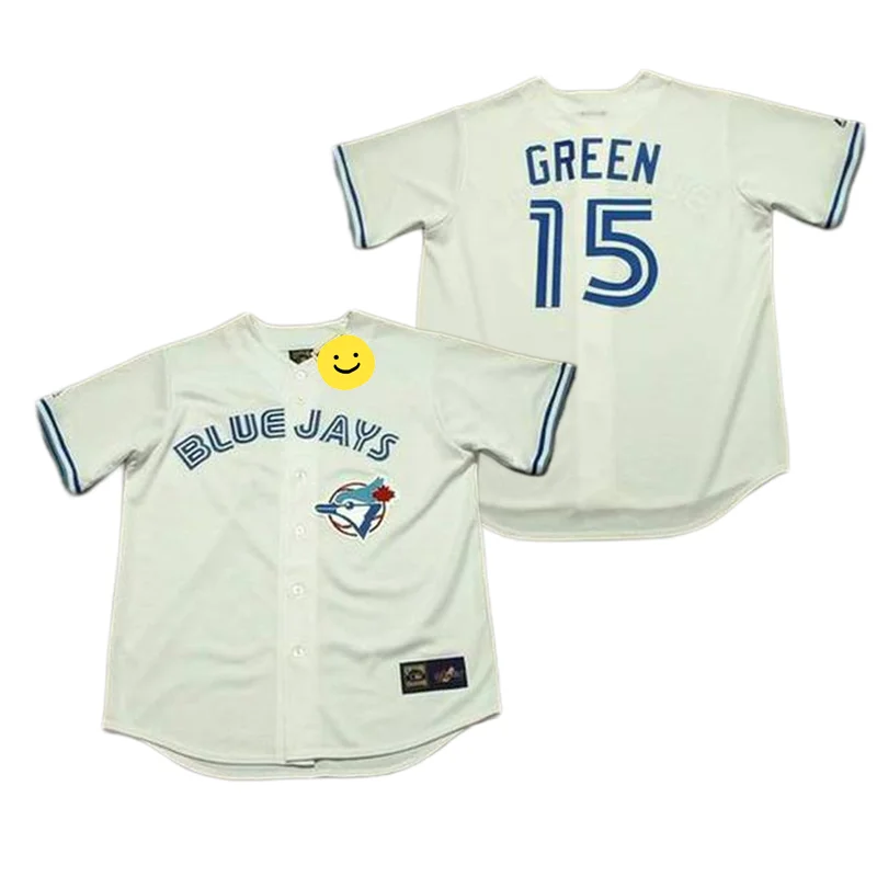 Wholesale Men's Toronto 15 LLOYD MOSEBY 17 KELLY GRUBER 19 FRED McGRIFF 23  CECI FIELDER 24 RICKEY HENDERSON Baseball Jersey Stitched S-5XL From  m.