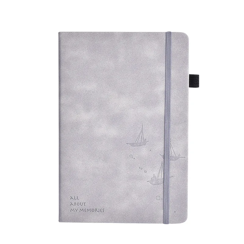 Wholesale office business gift custom A5 pu leather notebook with elastic band