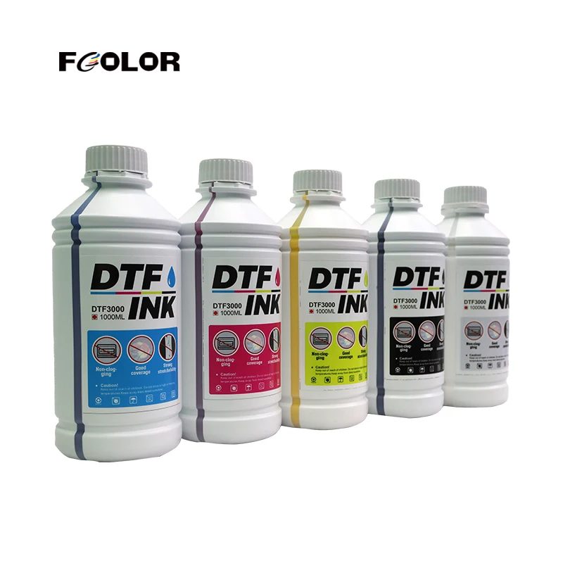 DTF Ink 1000ml Blanc - Encre Transfert Thermique Pour Imprimantes Epson ET-8550 ET-8500 DX5 DX7 XP600 I3200