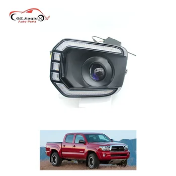 for Tacoma 16-23 Dual Light LED Lens Fog Lights Day Running Headlights with Switch for near and Far Light New Condition