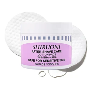 OEM ODM Natural Gentle AHA BHA Post-Shaving Care Pad for Bump Ingrown Hair Reduction Irritation Redness Soothing Body Care Pad