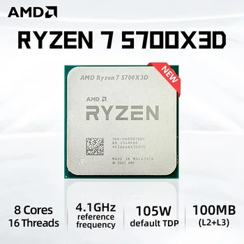 Kullanılmış CPU Ryzen 7 5700X3D Tray R7 5700X3D 3GHz 8 Çekirdek 16