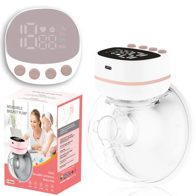 SVR Breast Pump Hands Free  Wearable Rechargeable Pumps  for Breastfeeding  Electric Breast Wireless Pump