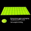 Grass green granules, 50 per sheet