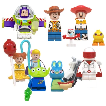 Toy Story Animation Series Of Mini Figures Building Blocks Buzz light-Year Alien Woody Bunny Cartoon Image Figures Assembled Toy