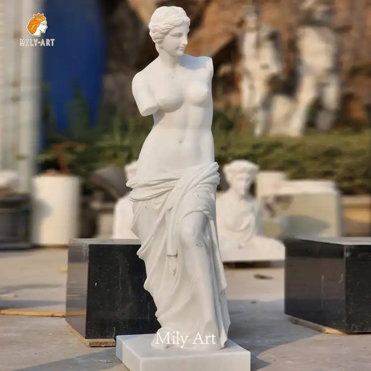 Greek Aphrodite Stone Statue - Venus and Adonis Marble Sculpture