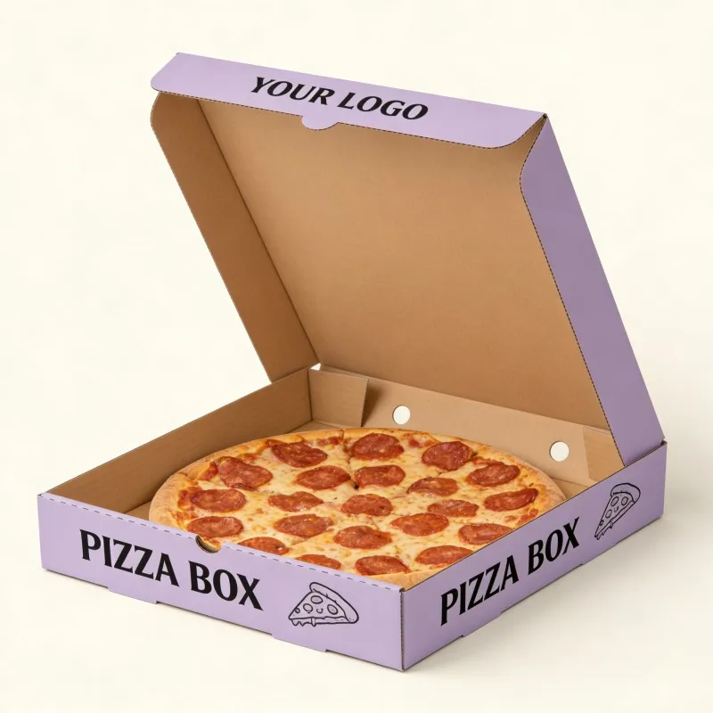 Optimális áron kínált pizzás dobozok, sütött pizzák csomagolására, 10 és 12 hüvelykes pizzákhoz, egyedi tervezésű dobozok, sütemények és egyéb finomságok papírdobozai
