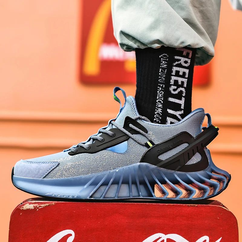 Лидер продаж 2021, оптовая продажа от производителя, вязаные мужские модные кроссовки, теннисная обувь, беговая Обувь