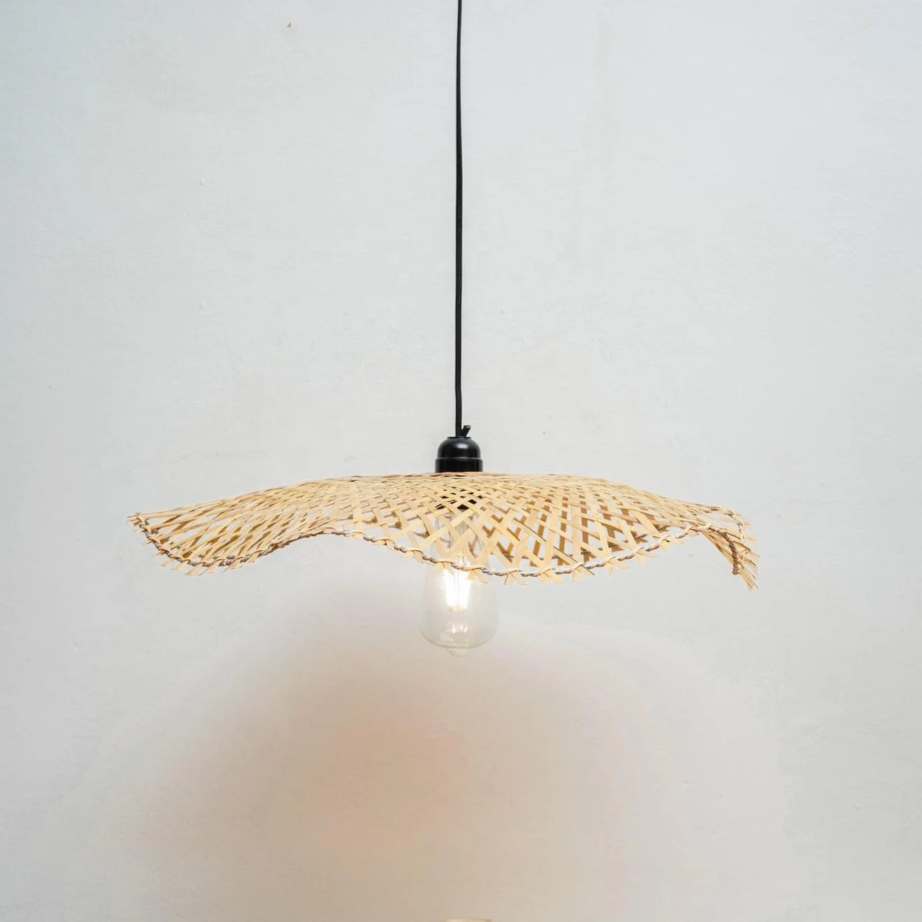 Grohandel natrliche Bambus Rattan Lampen schirme einzigartiges Design  Lampe gewebte Pendel leuchte fr Esszimmer Wohnzimmer Schlafzimmer dekorativ
