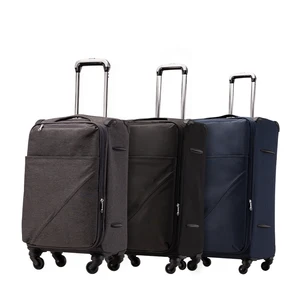 DIZHEN Hot Sale Durable Trolley Suitcase Aluminum Frame Nylon Cloth 4 Spinner 360 Degree Wheels Luggage