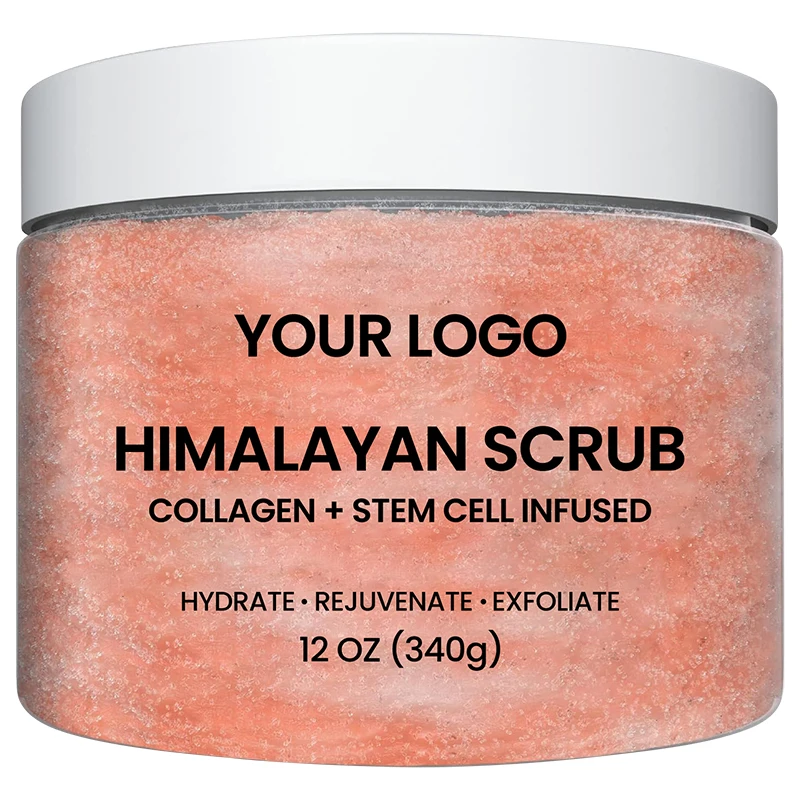 Factory Price Skin Care Products Body Cleansing Scrub Himalayan Pink Salt Scrub for Body Hydrating(pic5)