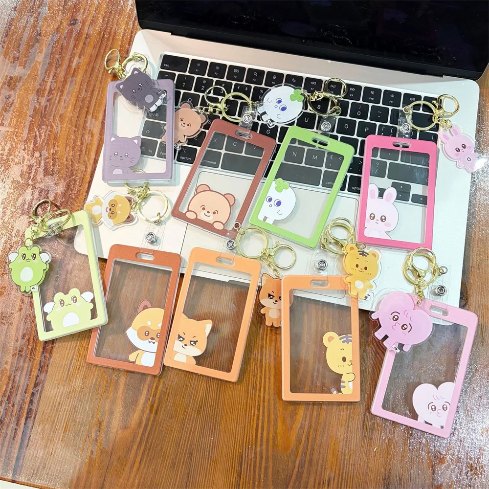 KPOP AHOF 3in Photocards Insert Card Holder Keychain Accessories