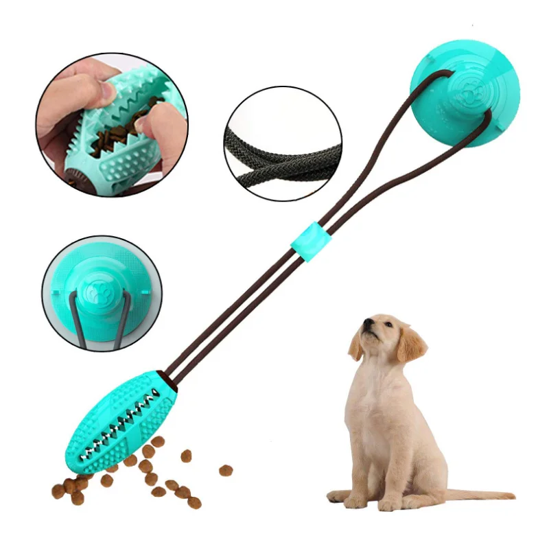 Interactive Treat Ball-Suction Cup Dog Chew Toy – Tier1goods