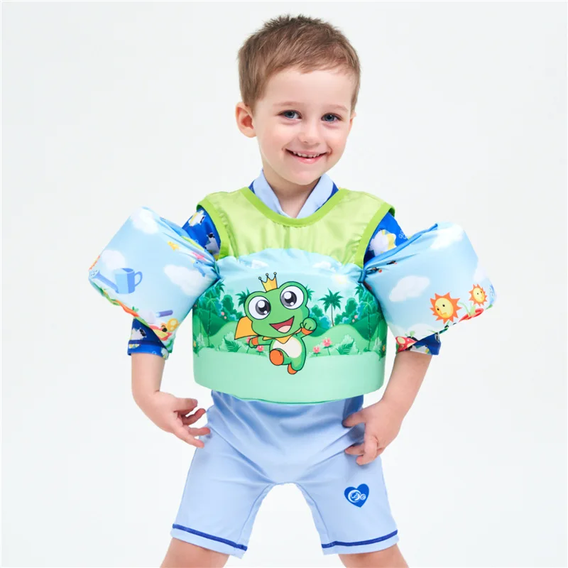Foldable Swim Training Aids Toddler Swim Vest with Arm Wings