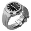 Silver Case+Grey Band