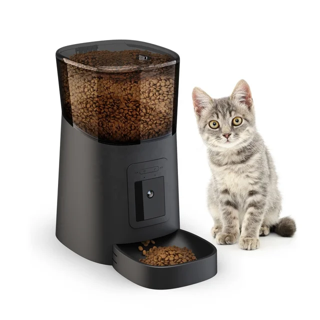 High-Quality 6 L Smart Pet Feeder - WiFi Enabled with H D Camera for Cats and Dogs Bowl Food Dispenser Automatic Pet Feeder