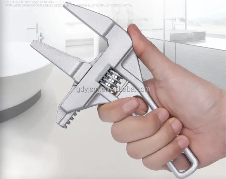 Chiave Regolabile Bagno Hilitand - Grande Apertura Per Lavabo, Tubi E Riparazioni Idrauliche - Foto 5