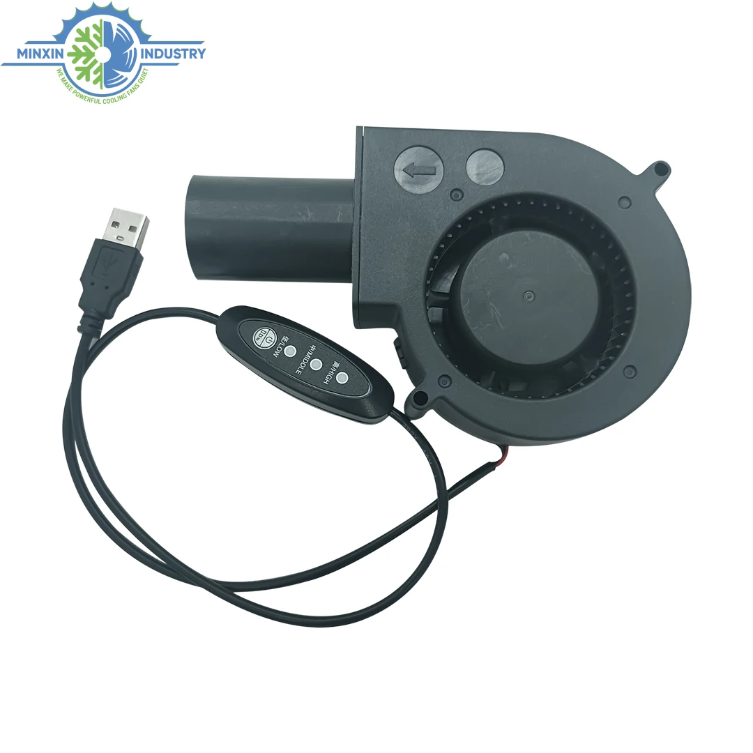 5V USB 9733 Mini Radial Fan Blower 97x95x33mm Barbecue Charcoal Air Blower Variable Speed DC BBQ Blower