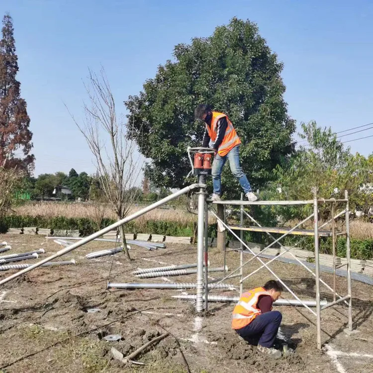 Ground Screw Driver  Hand Type Electric Piling Machine for Sale