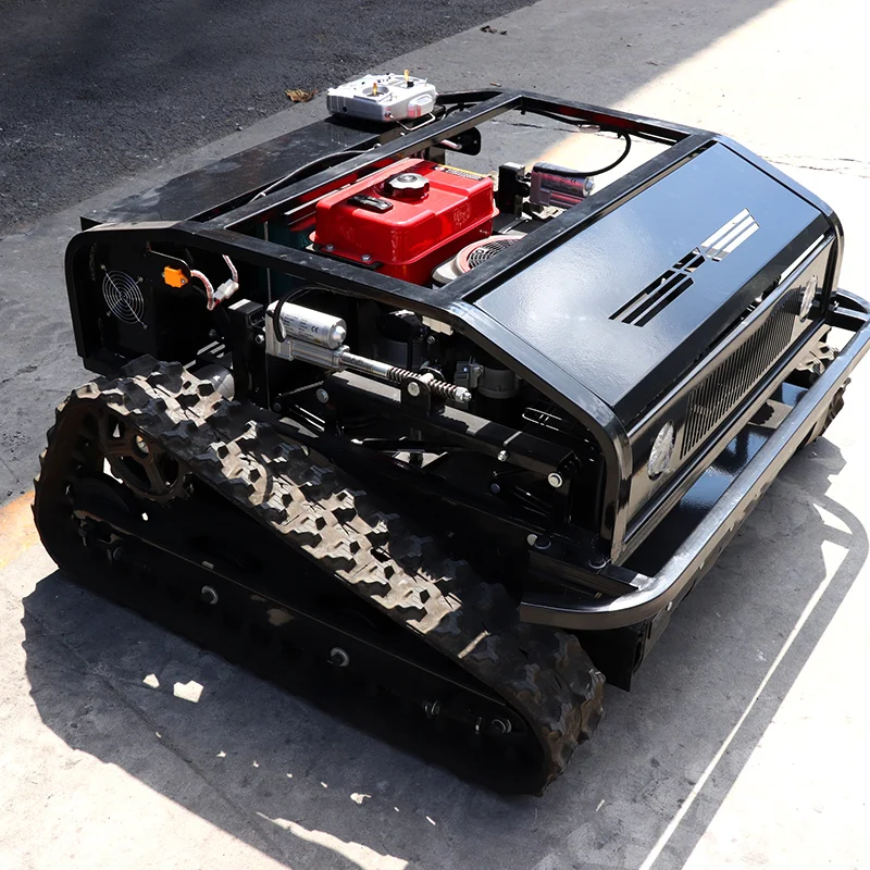 Agricultural Robot Zero Turn Flail Crawler Gasoline Remote Control Lawn Mower 800mm