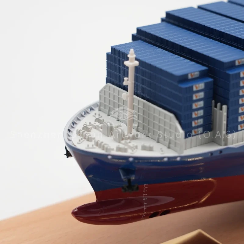Our custom-made SINOTRANS container ship model is exquisitely designed as a premium ornament for offices and exhibitions.Produced by a professional manufactor with high-simulation craftsmanship, it faithfully restores hull details, color scheme and brand markings.Durable, refined and highly realistic, it is widely used for corporate gifts, event souvenirs, hall displays and maritime collections.We accept personalized customization and bulk orders, delivering stable quality and satisfactory service for shipping and logistics clients.Amber@vesselmodel.com Tel: +86 18038048785
