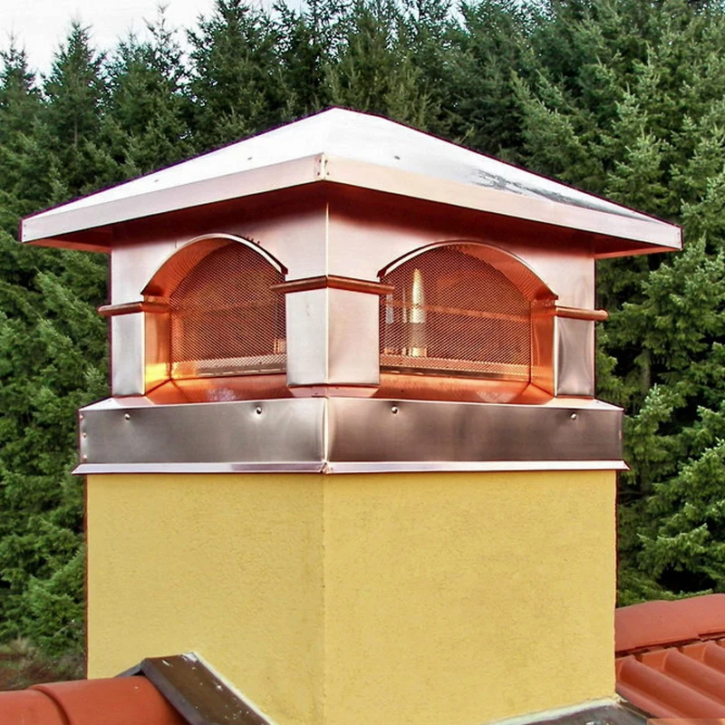 High Quality Copper Chimney Cap In Kitchen Copper Fireplace Chimney Hood Cover Roof Cap