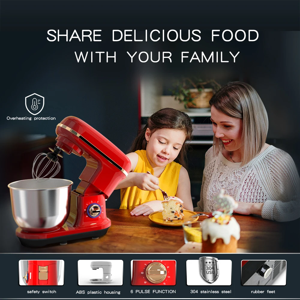 CHEFTRONIC 1300W5L多機能ミキサースタンドミキサー電気スタンド