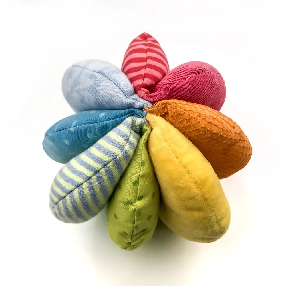 Leaderjoy Amazon Детские обучающие игрушки для ткани радужные Монтессори Детские сенсорные шары игрушки для малышей