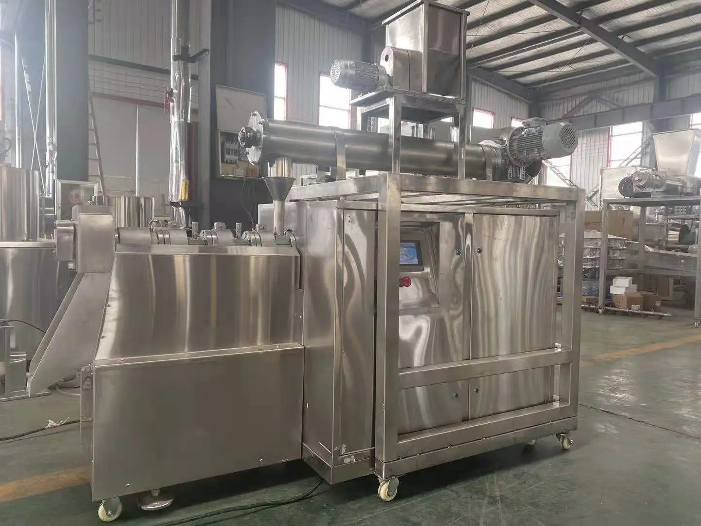 Small Experimental Machine Corn Puff Pet Food Lab Twin Screw Extruder