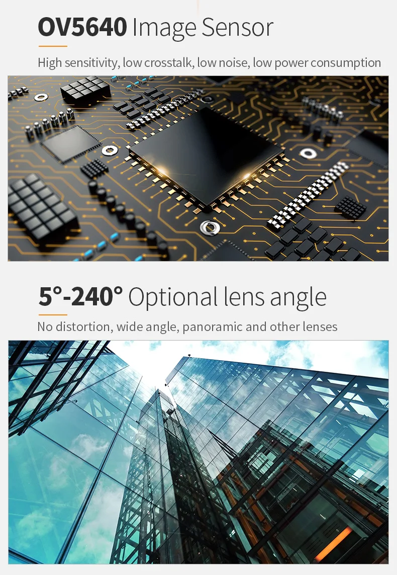 DGZX Factory Customization ESP32 1/4″ CMOS OV5640 2592*1944 15FPS Night Vision 5MP Fixed Focus MIPI Camera Module插图4