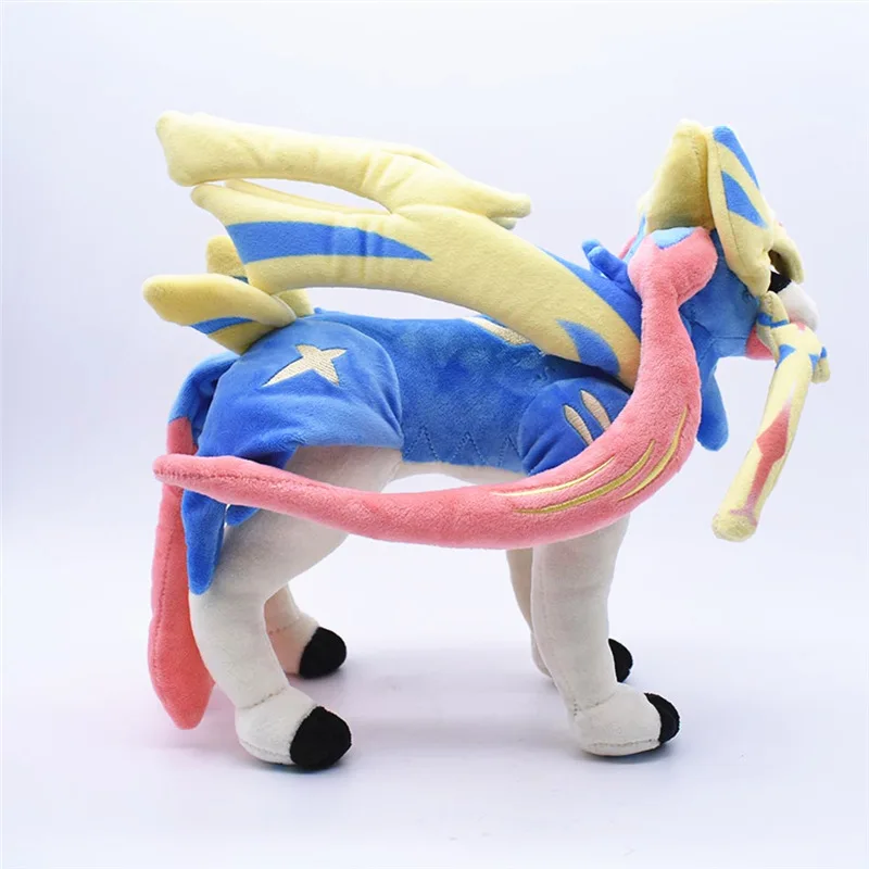 30cm Pokemon Espada Escudo Pelúcia Animais Brinquedo Zamazenta