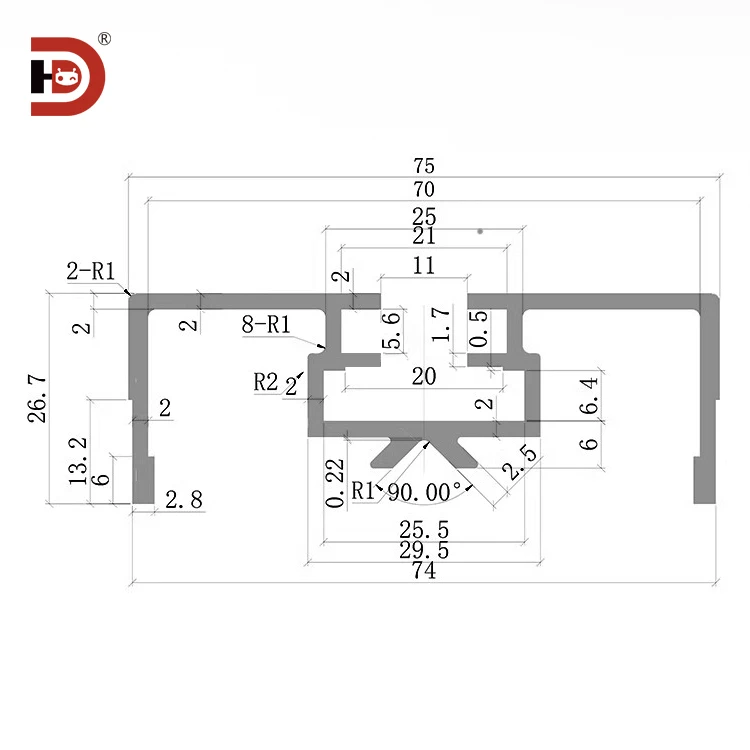 product 105 flexible conveyor beam 27  75 flexible conveyor half beam toothed chain assembly line track aluminum profile-3