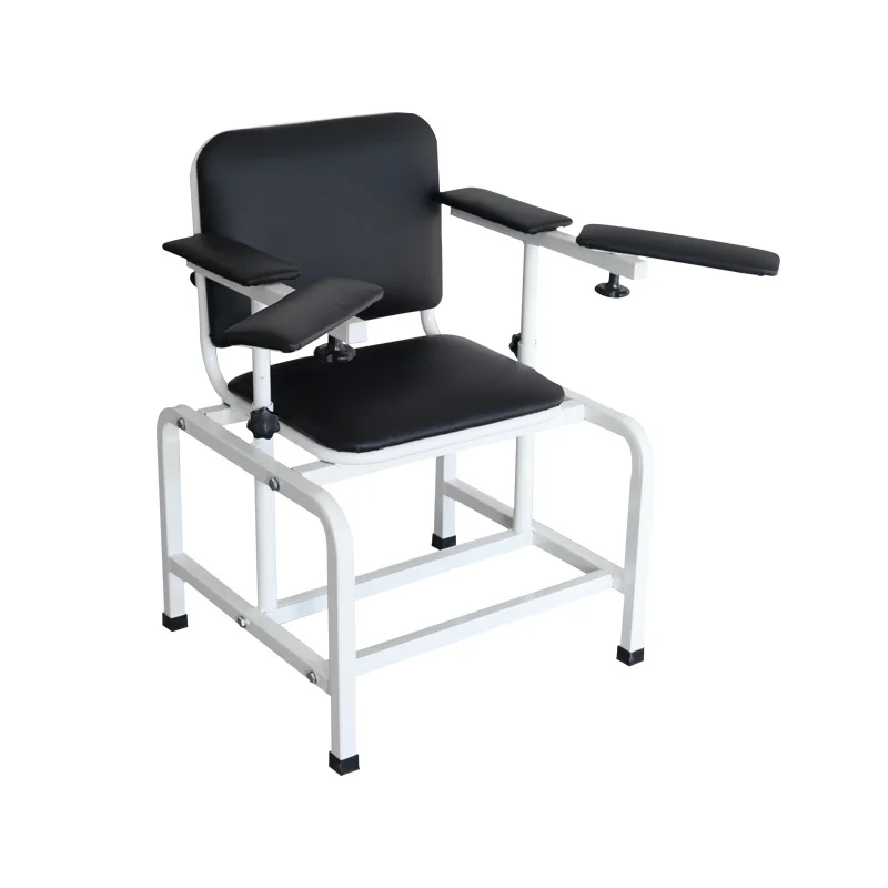 Medical Detachable Manual Phlebotomy Lab Chair Vaccinated Chair Blood Donor Couch  With Adjustable Armrest