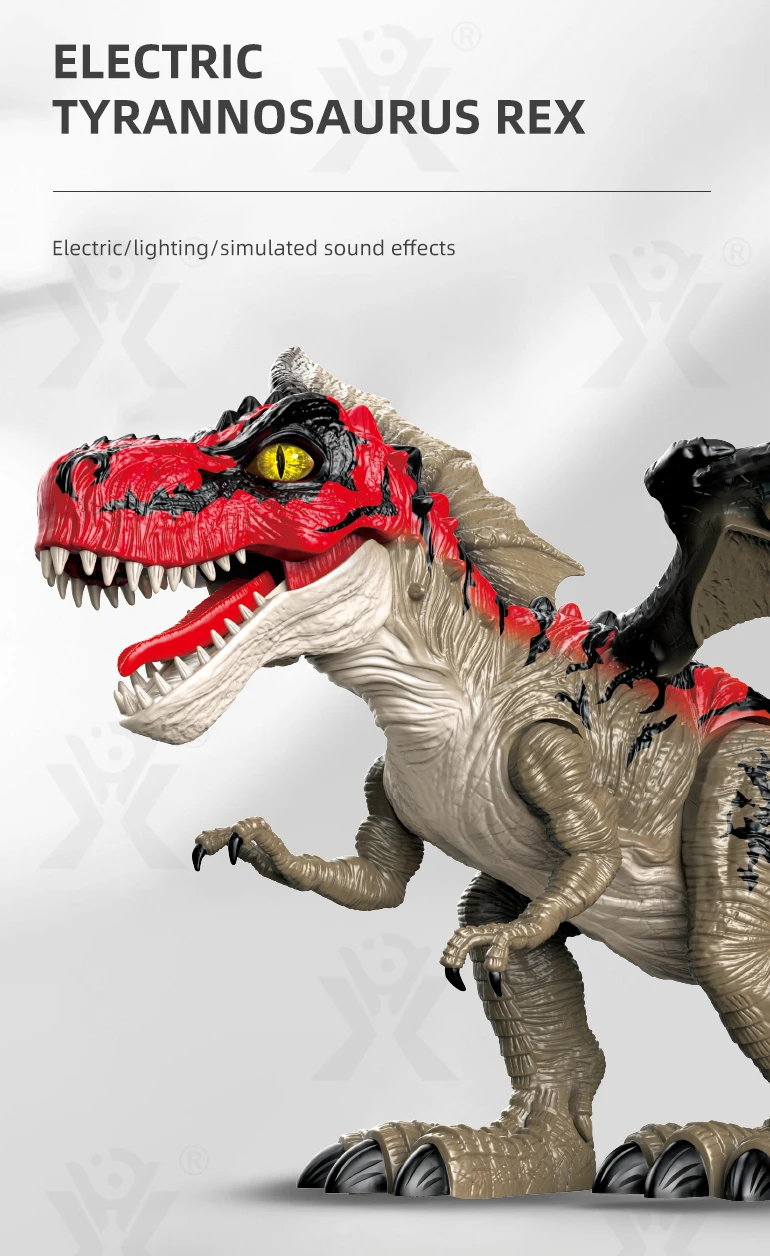 Chengji light sound bo big walking t rex dinosaur toy animal kids toys electric dinosaur toys for 3 4 5 6 7 year old boys