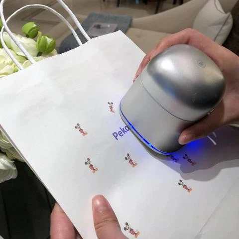 Портативный принтер QR-кода машина для изготовления этикеток бумажных наклеек карманный штампов