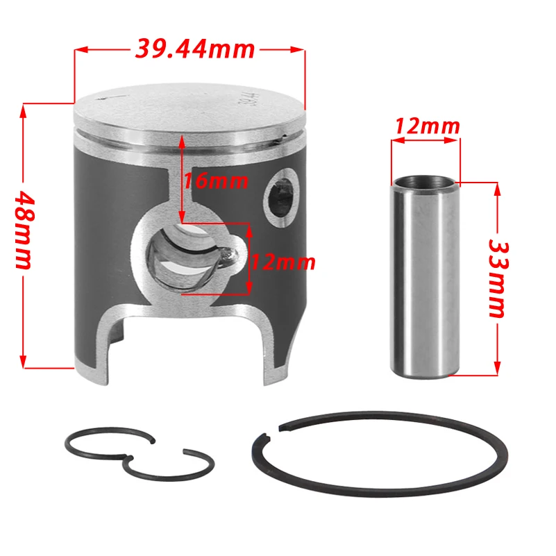 Water-Cooled Cylinder Kit W/ Piston For KTM 50 SX Junior CK08 – Unbranded 2-Stroke