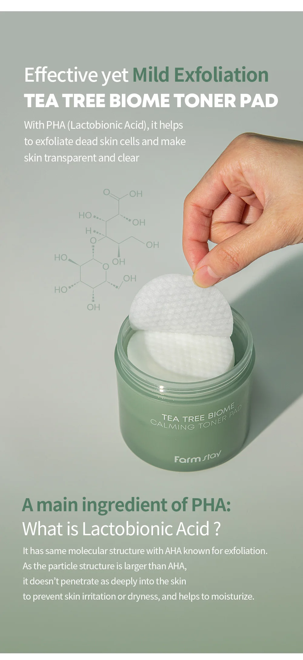 Hot Sale Cleansing Pad Treatment Pad Acne Removal Exfoliating Cleansing