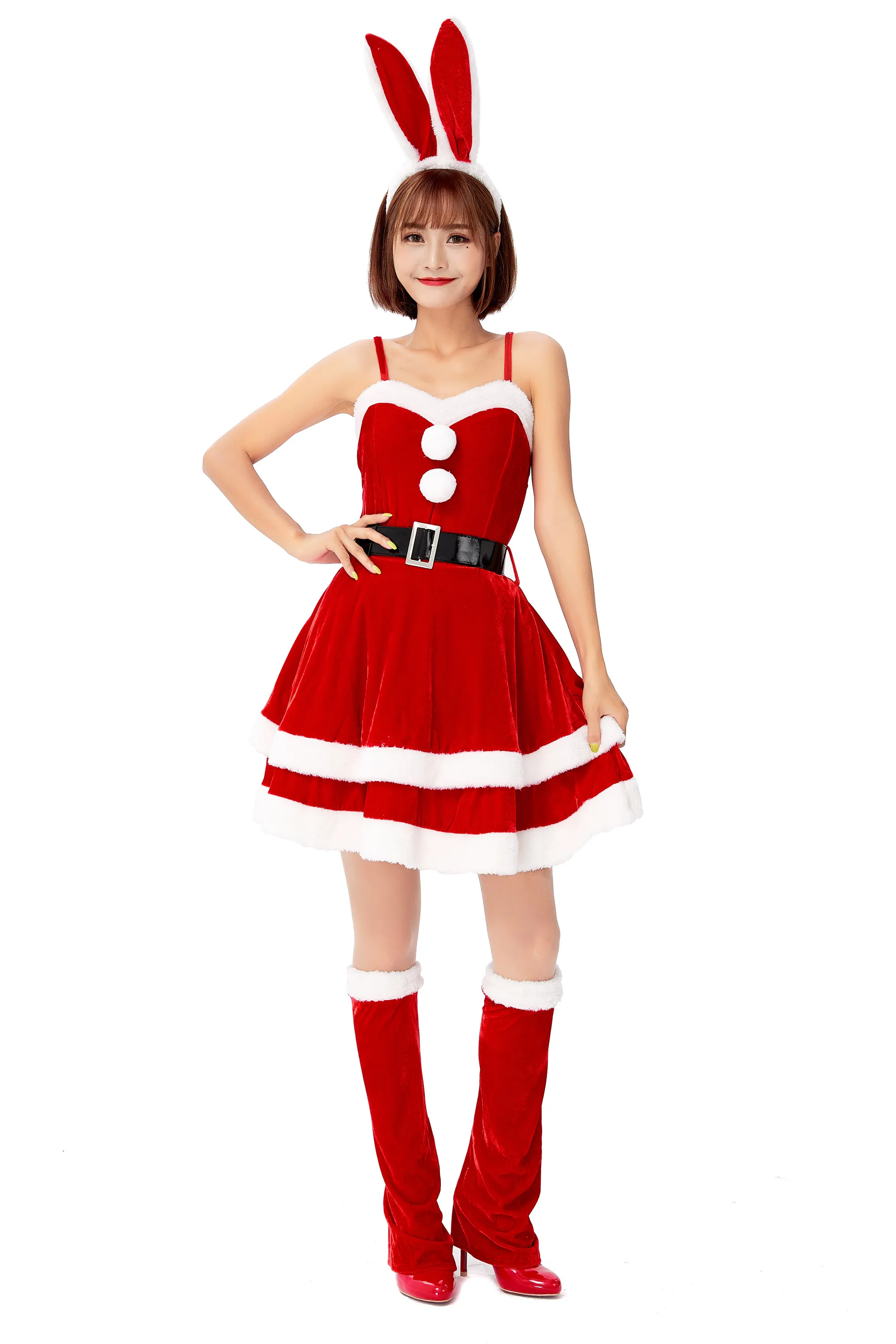 Wholesale Cheap Mini Night Fancy Sexy Women Christmas Costume Dress Beautiful Santa Claus Lady Dress Sexy Costumes Wholesale Cheap Mini Night Fancy Sexy Women Christmas Costume Dress Beautiful Santa Claus Lady Dress Sexy Costumes