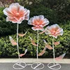 Orange and white gradually changing color with pole base