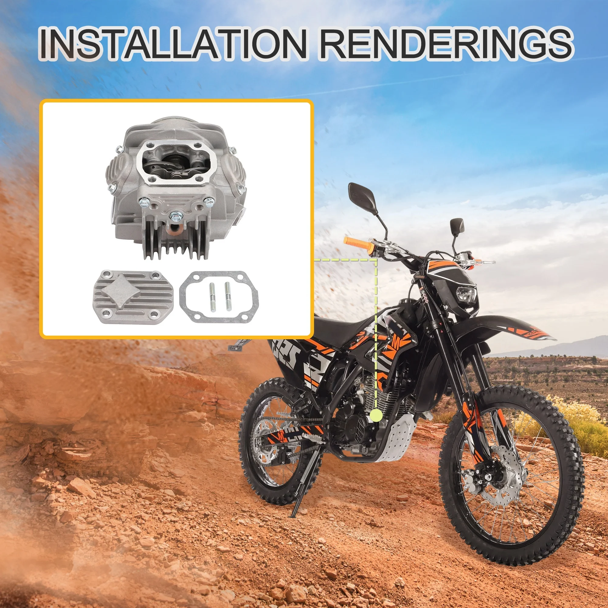 TC-Motor Ducar 56mm Steel Head Gasket For YX 140cc Oil Cooled