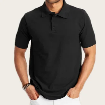 Custom Quick Dry Embroidered Golf Polo t Shirts Short Sleeve Plus Size Men's t Shirts