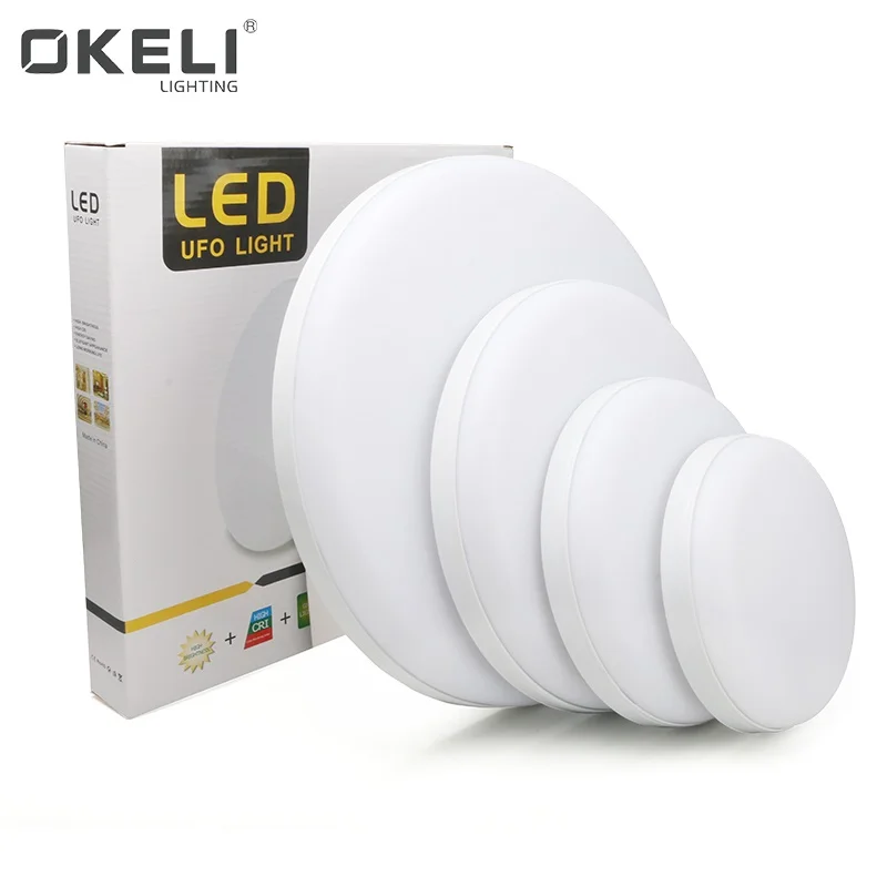 OKELI SMD square round surface mounted aluminum 18w 24w 36w 48w led panel light