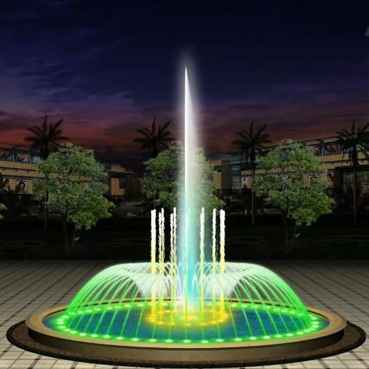 Small Outside Outdoor PLC Programmable Music Dancing Water Fountains for Sale with Simple Feature Design