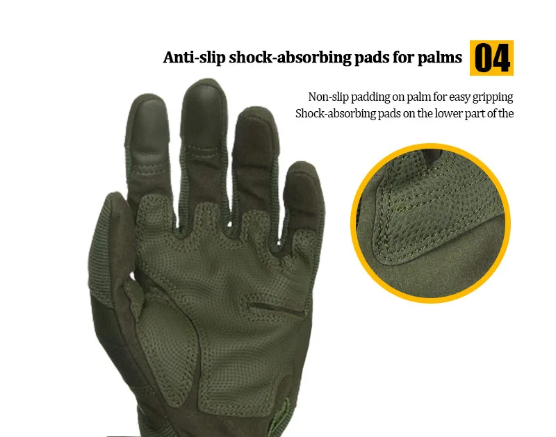 New Style Outdoor Sport Workout motorcycle riding hunting Combat full Finger Tactical Gloves